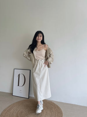 Cargo Midi Outing Skirt / 酷酷中长工装裙