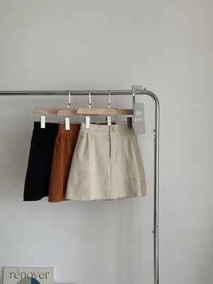 Joelle Suede Skirt / 灯芯绒A字裙子