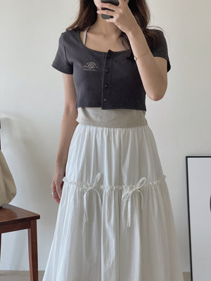 Arden Crop Top / 美式街头假两件上衣