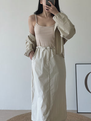 Cargo Midi Outing Skirt / 酷酷中长工装裙