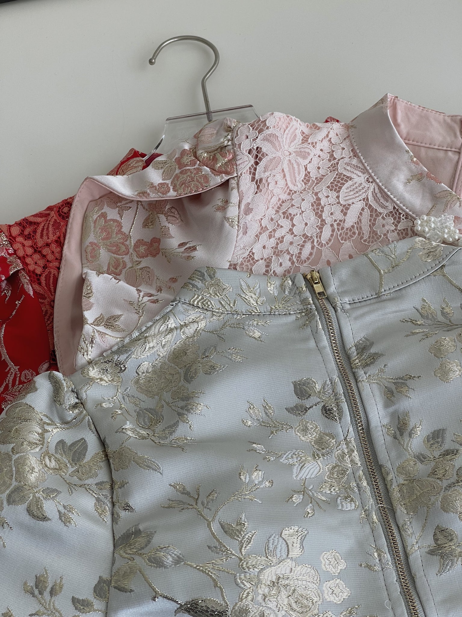 Brocade Spliced Lace Set / 【绣蕊锦裳】拼接蕾丝百褶裙套装