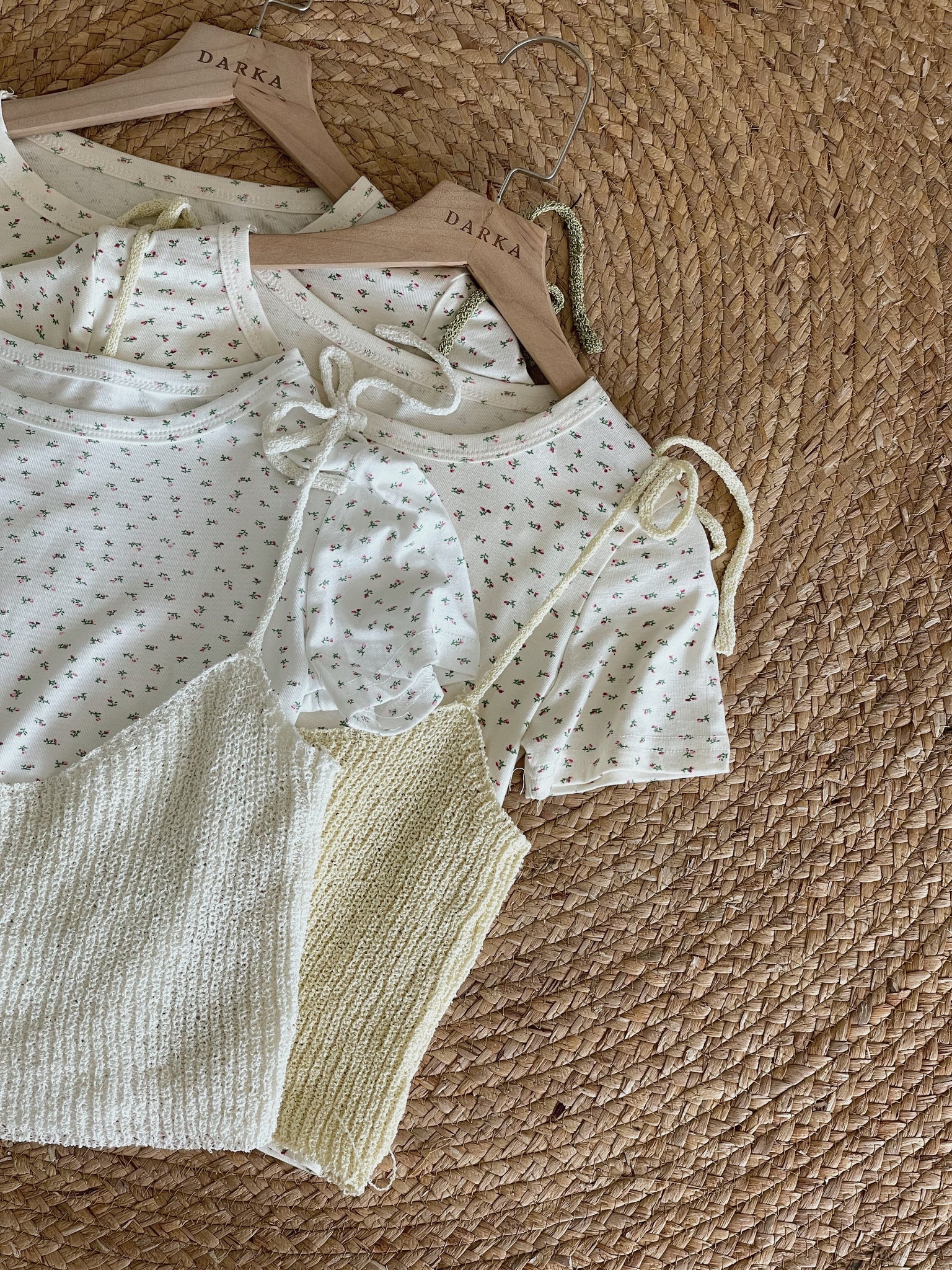 Floral Two Pieces Top / 甜美碎花两件套上衣