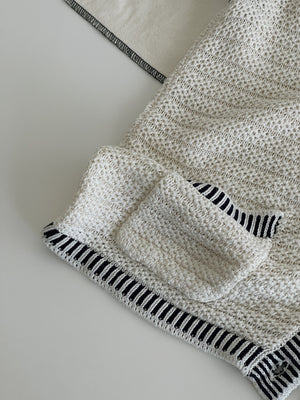Crochet Button Down Vest / 小香风针织背心小衫