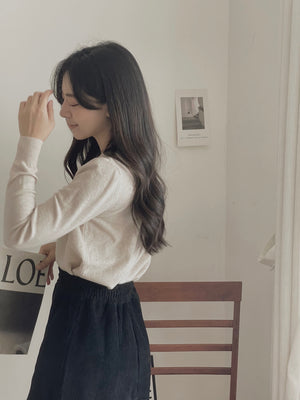 Soft Cloud Knit Cardigan / 软糯小金扣针织衫
