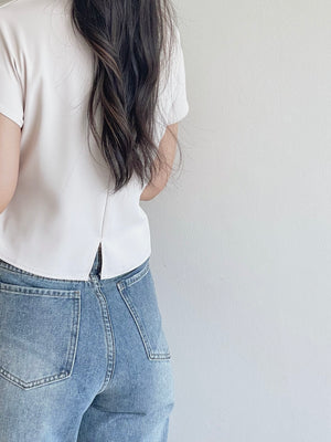 Eliss Kimono Blouse / 小众通勤收腰衬