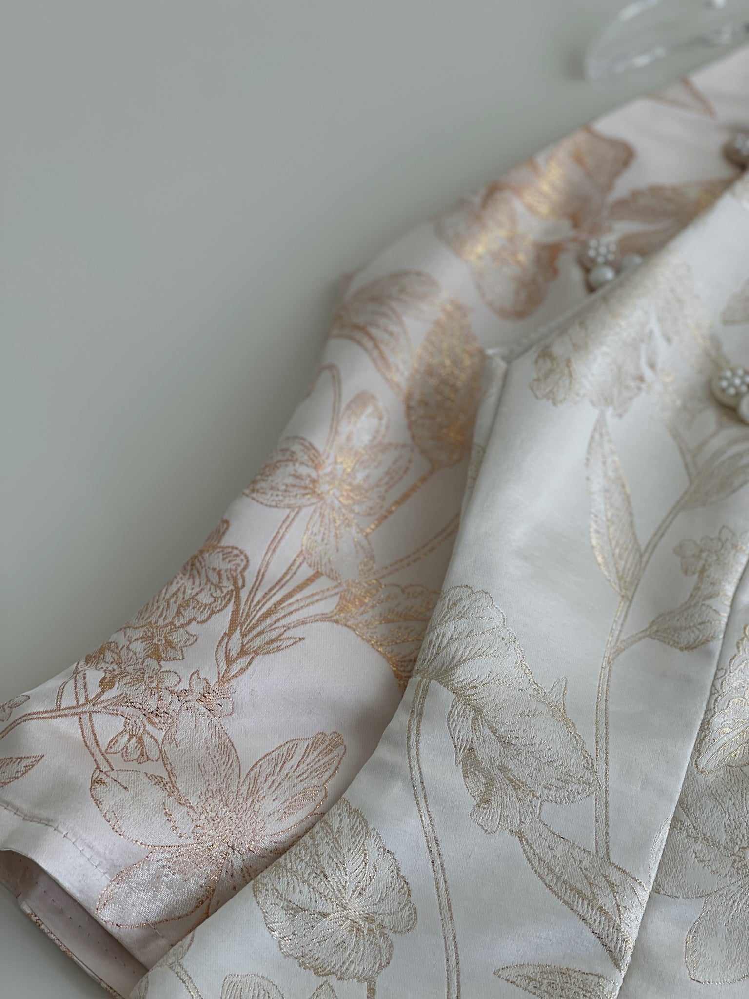 Oriental Bloom Midi Skirt Set / 【香绫花语】金丝古典气质中长裙套装