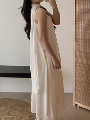 Lumiere Sash Tie Dress / 飘带高级感气质连身裙