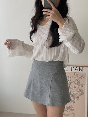 Cozy Snowflake Top / 松弛感‌雪花棉罩衫