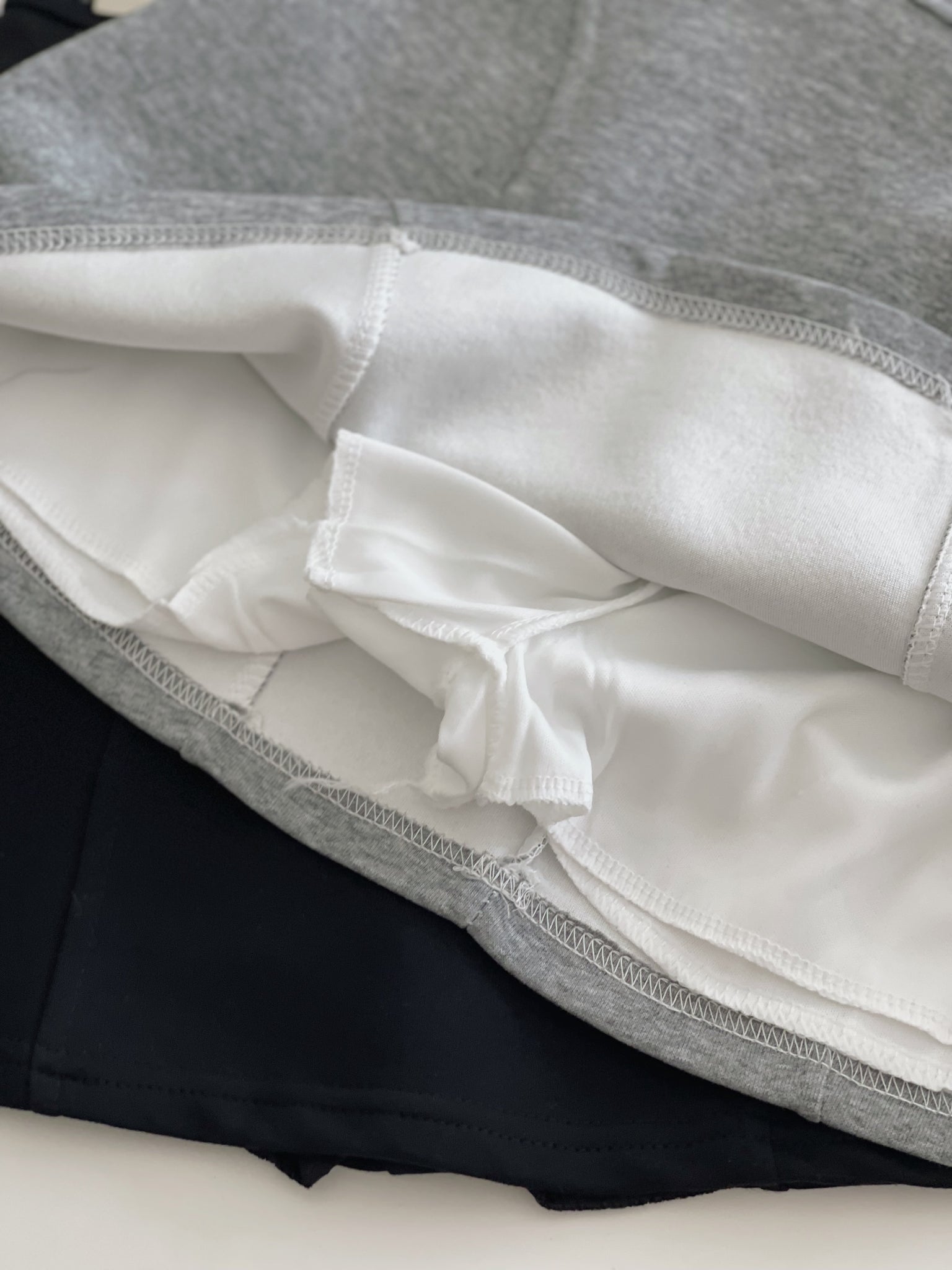 Sporty A-Line Skirt / 卫衣面料短裙