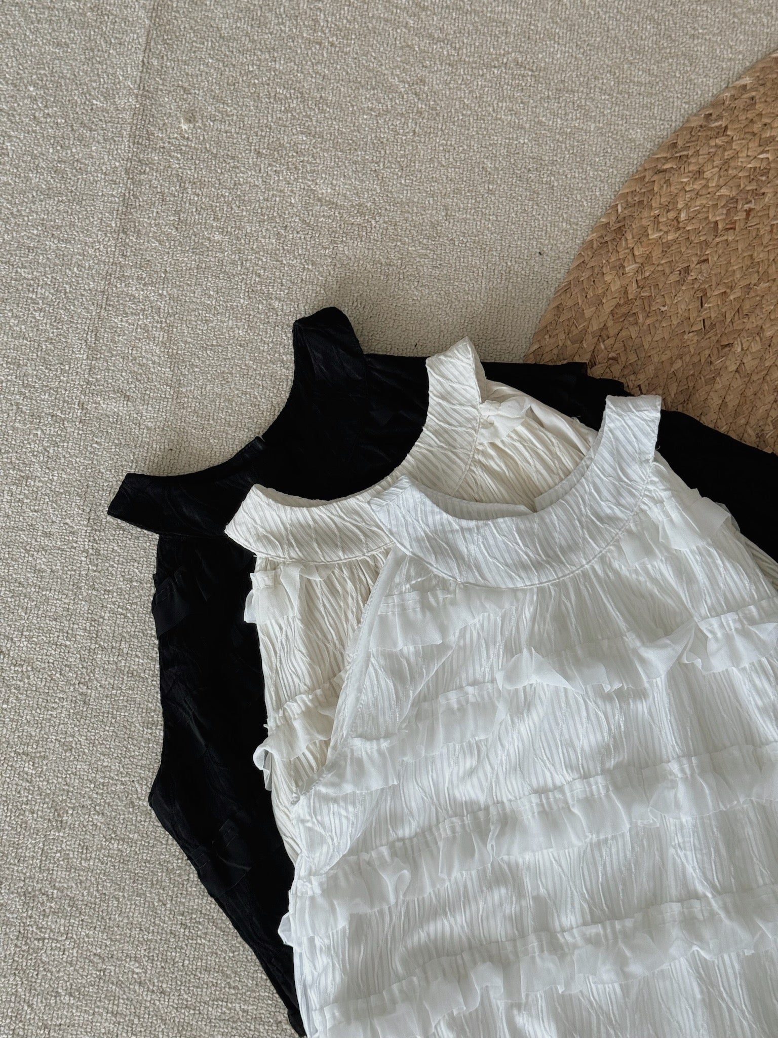 Ruffles Layered Dress / 度假风木耳边长裙