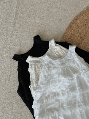 Ruffles Layered Dress / 度假风木耳边长裙