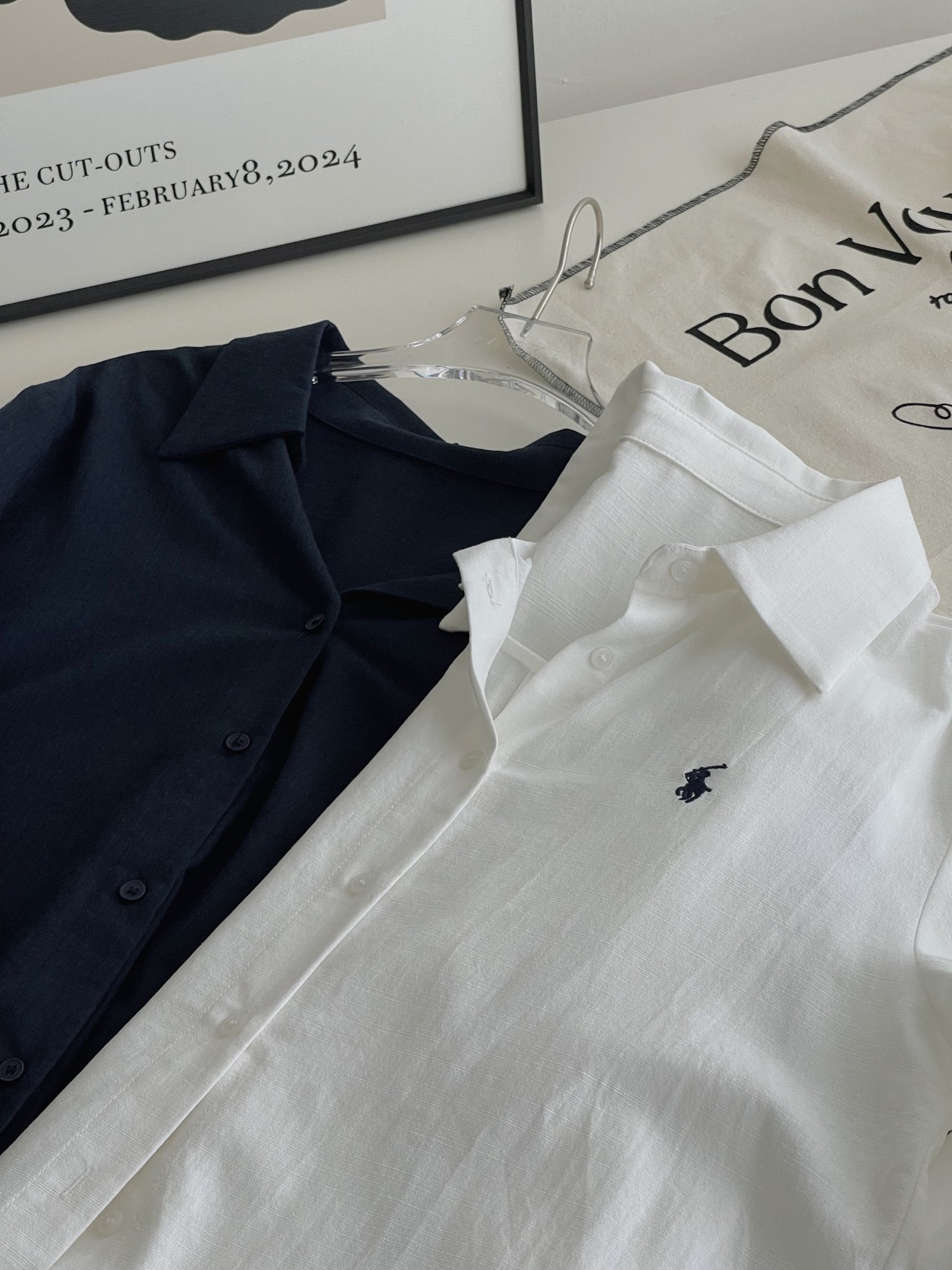 Mini Embroidered Logo Shirt / 小马刺绣通勤衬衫