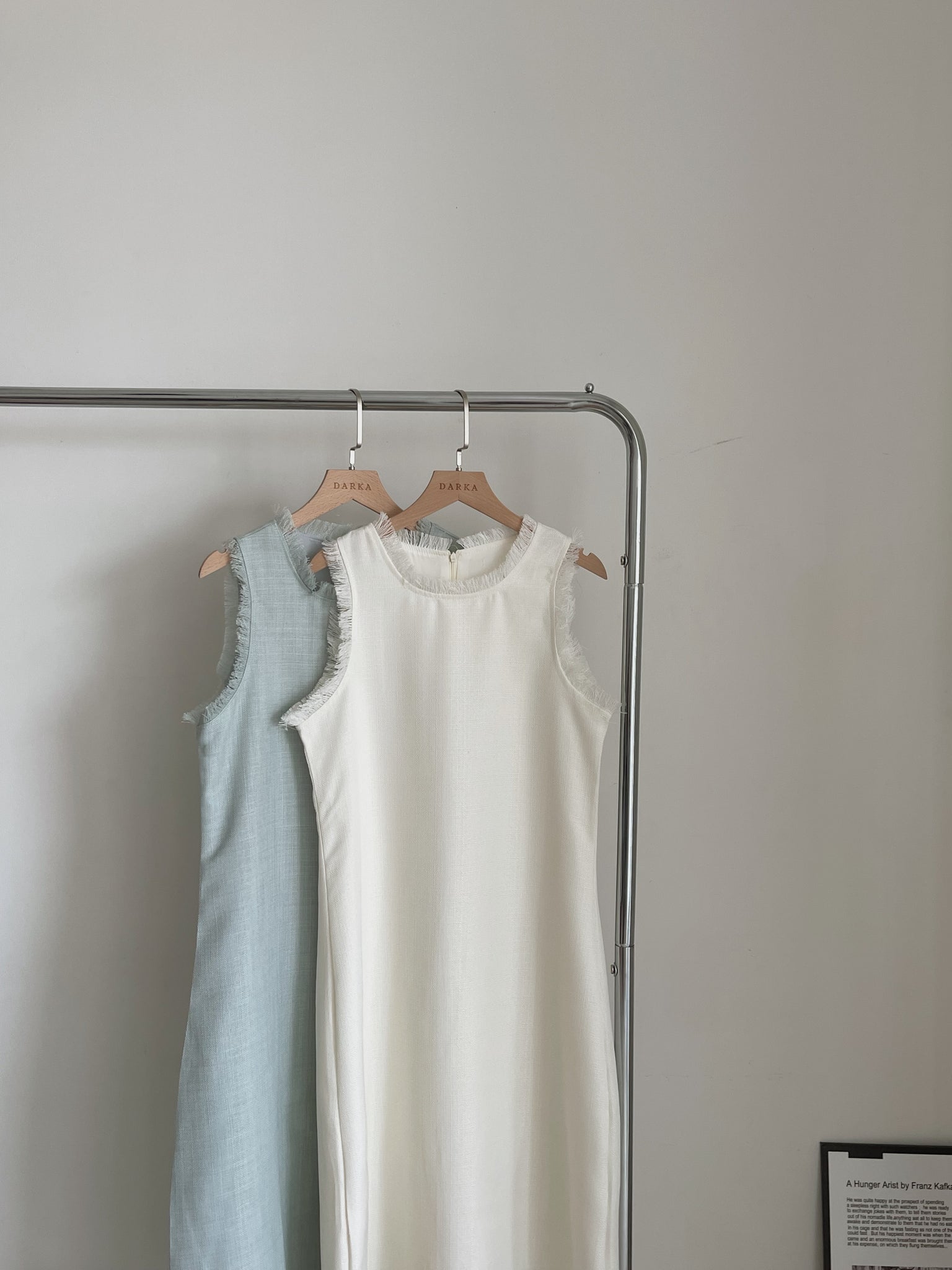 Tassel Trim Straight Dress / 韩版流苏边裙