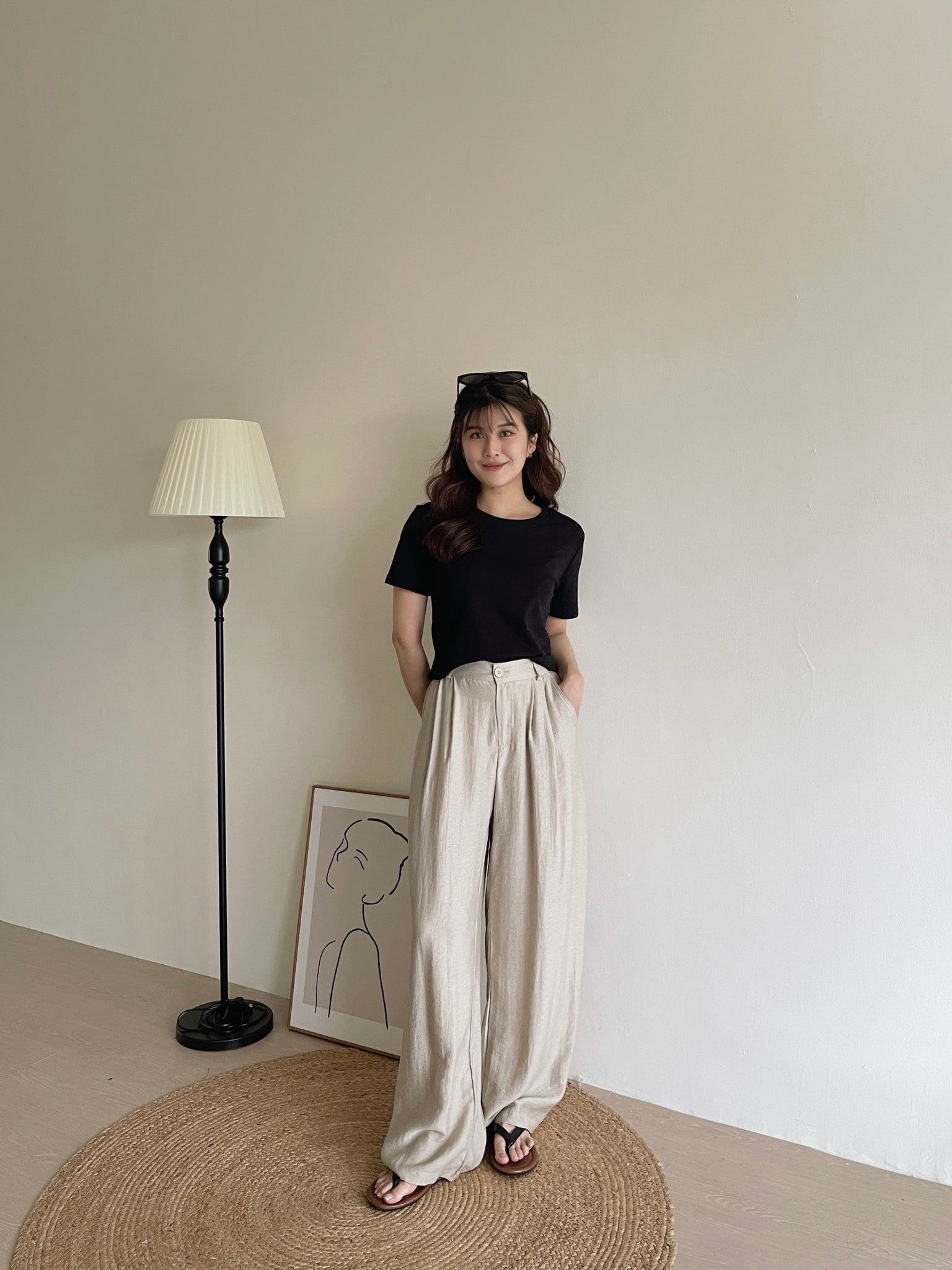 Basic Crop Tshirt / 软棉亲肤圆领T恤