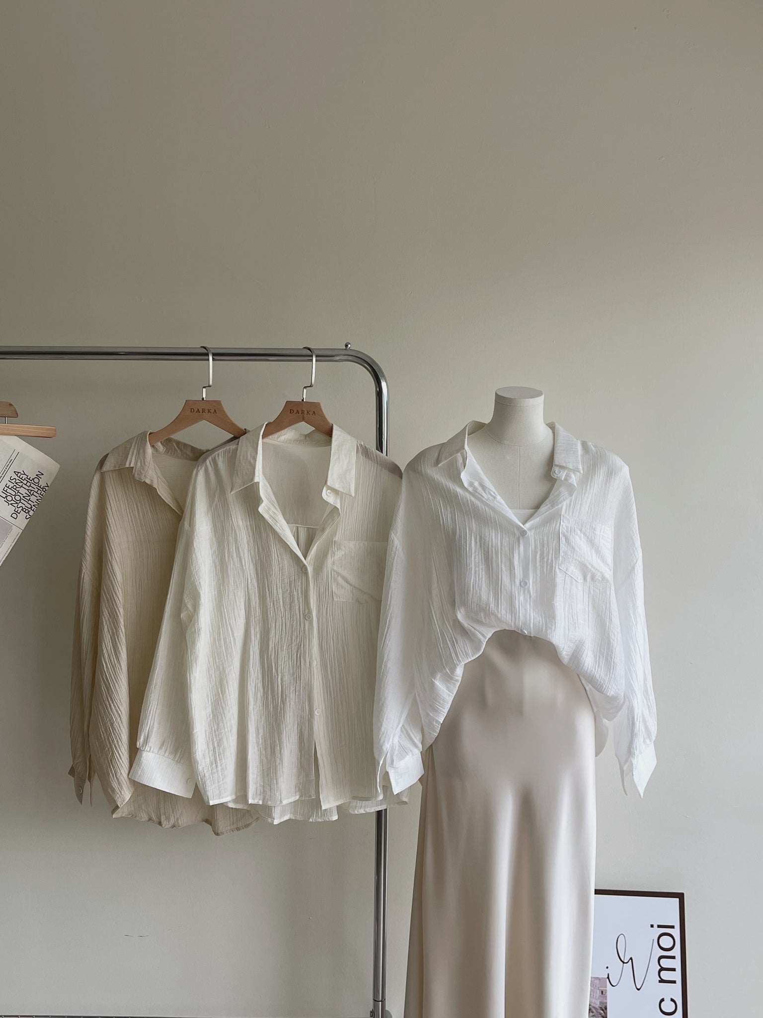 Ootd Sheer Shirt / 肌理感防晒薄衬衫