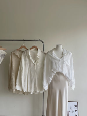 Ootd Sheer Shirt / 肌理感防晒薄衬衫