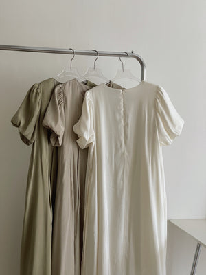 Anais Puff Sleeves Dress / 韩风泡泡袖连身裙