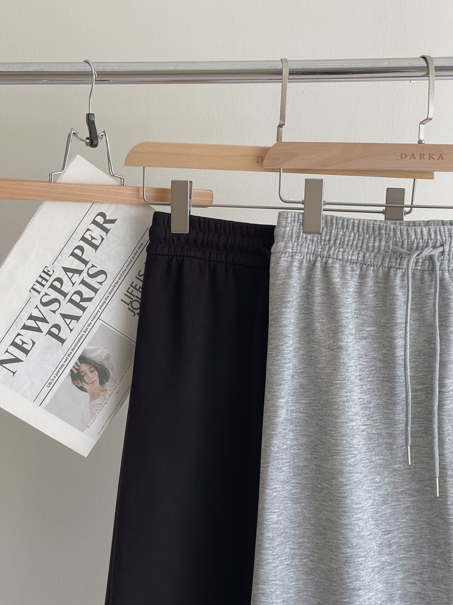 Lorna Cotton Skirt / 抽绳后开衩半身长裙
