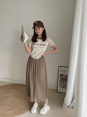 Graphic Crop Tee / 个性字母短上衣