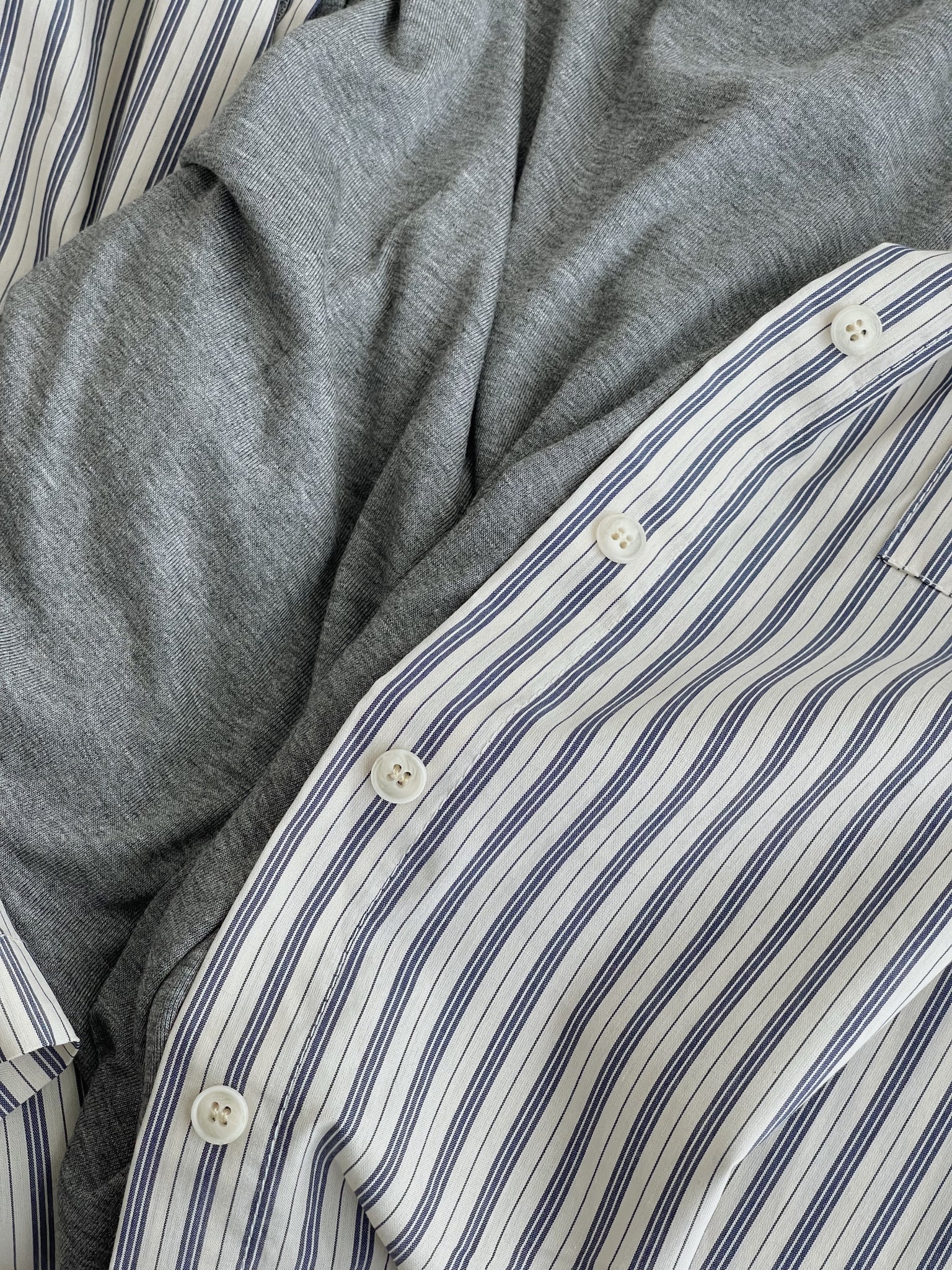 Striped Effortless 3pcs Set / 条纹慵懒风三件套