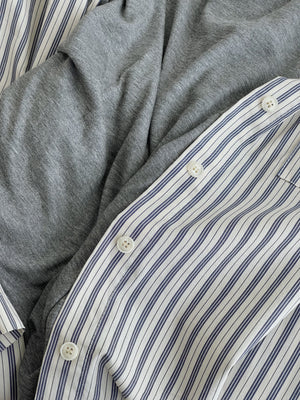 Striped Effortless 3pcs Set / 条纹慵懒风三件套
