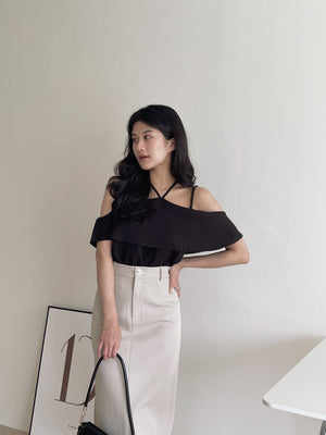 Reese Drop Shoulder Top / 吊带落肩上衣
