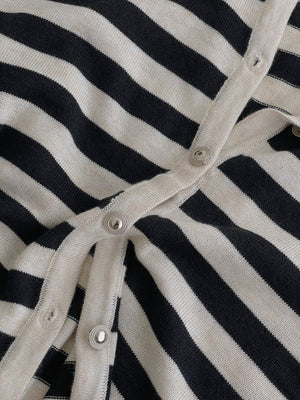 Unnie Style Stripes Cardigan / 韩系软糯条纹开衫
