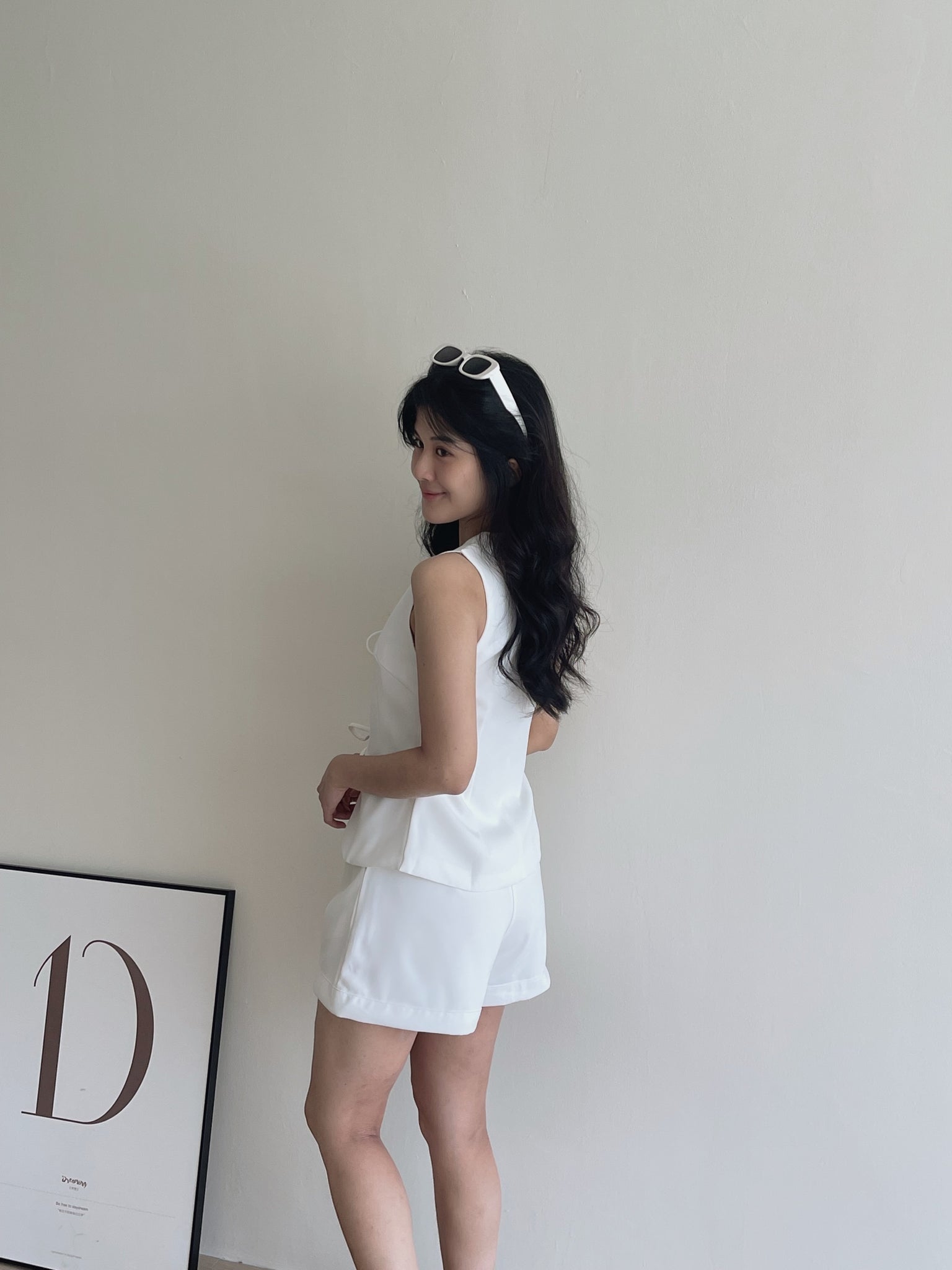 Ribbon Vest Set / 蝴蝶结无袖西装套装