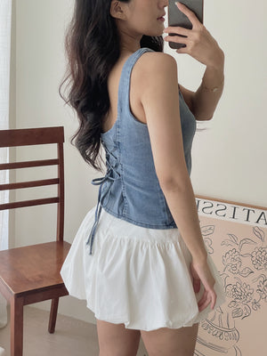 Tulip Puff Skirt / 遮胯花苞短裙