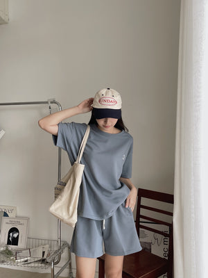 Morandi Casual Set / 莫兰蒂小刺绣休闲套装