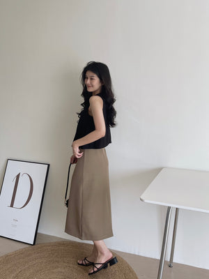 Ribbon Pleated Top / 麻料百褶蝴蝶结上衣