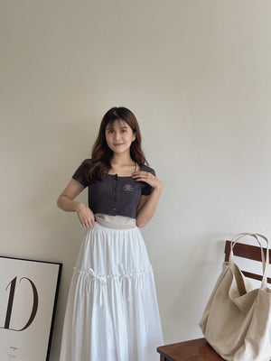 Arden Crop Top / 美式街头假两件上衣