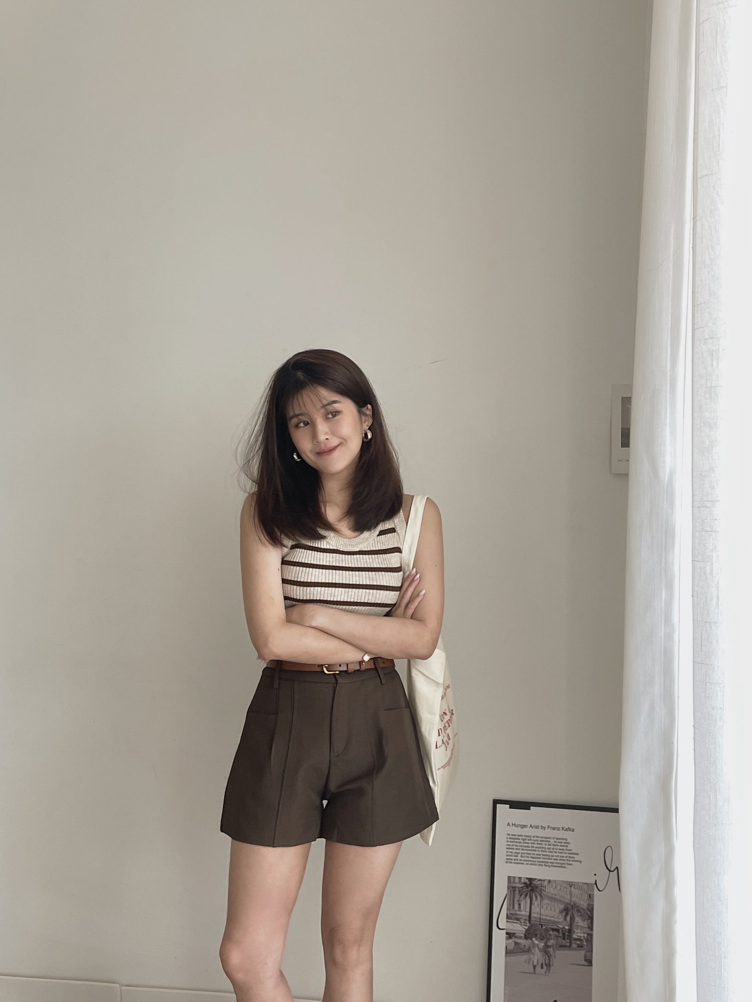 Stripes Stretchy Top / 高弹条纹针织上衣