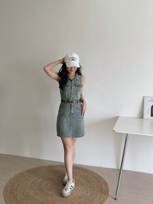 Urban Denim Dress / 复古牛仔连身短裙