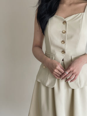 Isabelle Button Up Set / 知性优雅排扣套装
