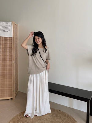 Soft Knit Oversized Top / 软糯超宽松针织T恤