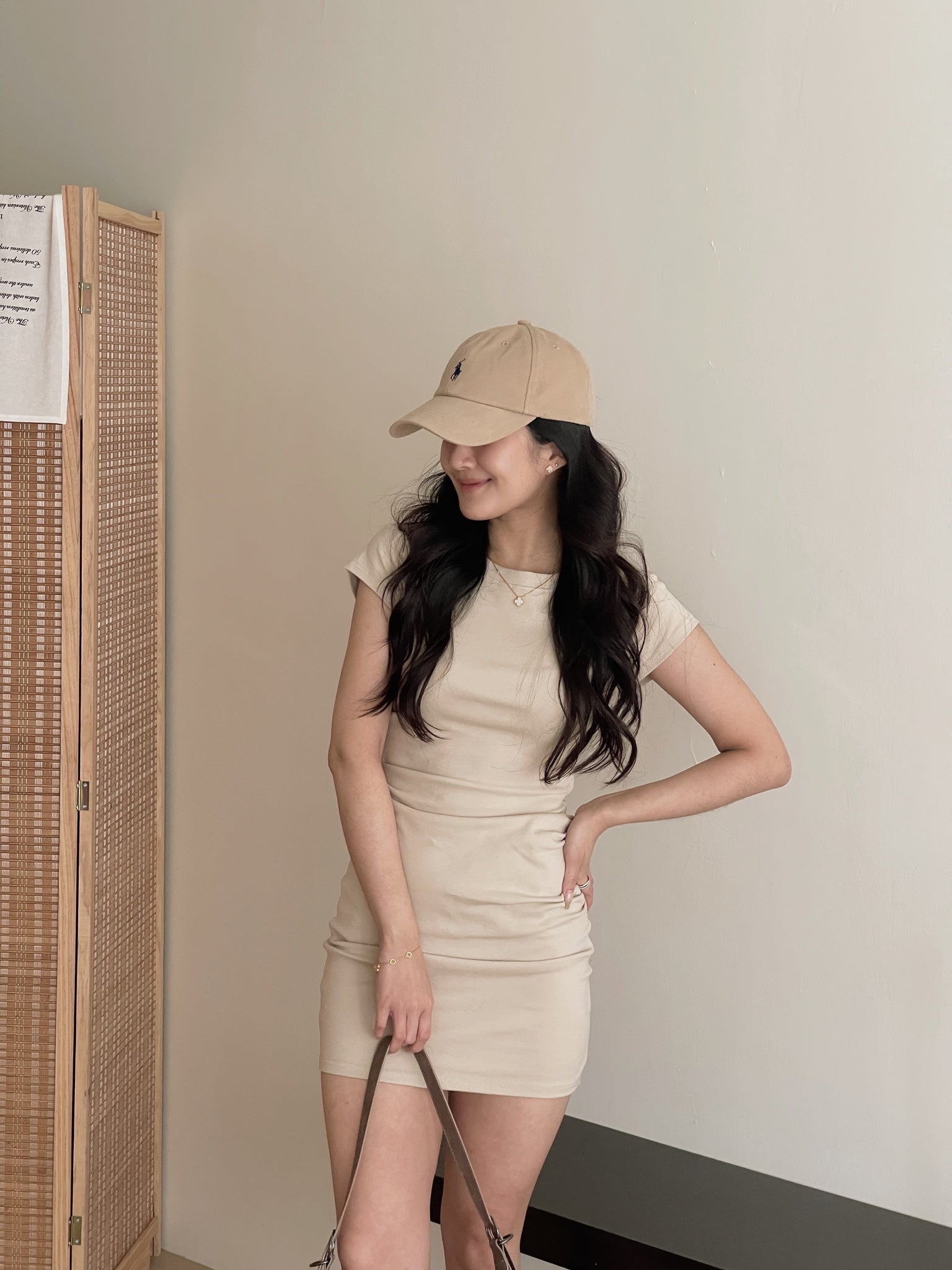 Basic Slim Dress / 基础捏皱收腰连衣裙