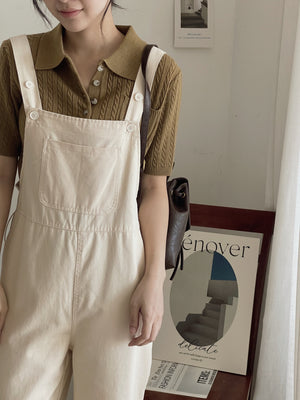 Katz Washed Cotton Overall / 洗水棉背带长裤