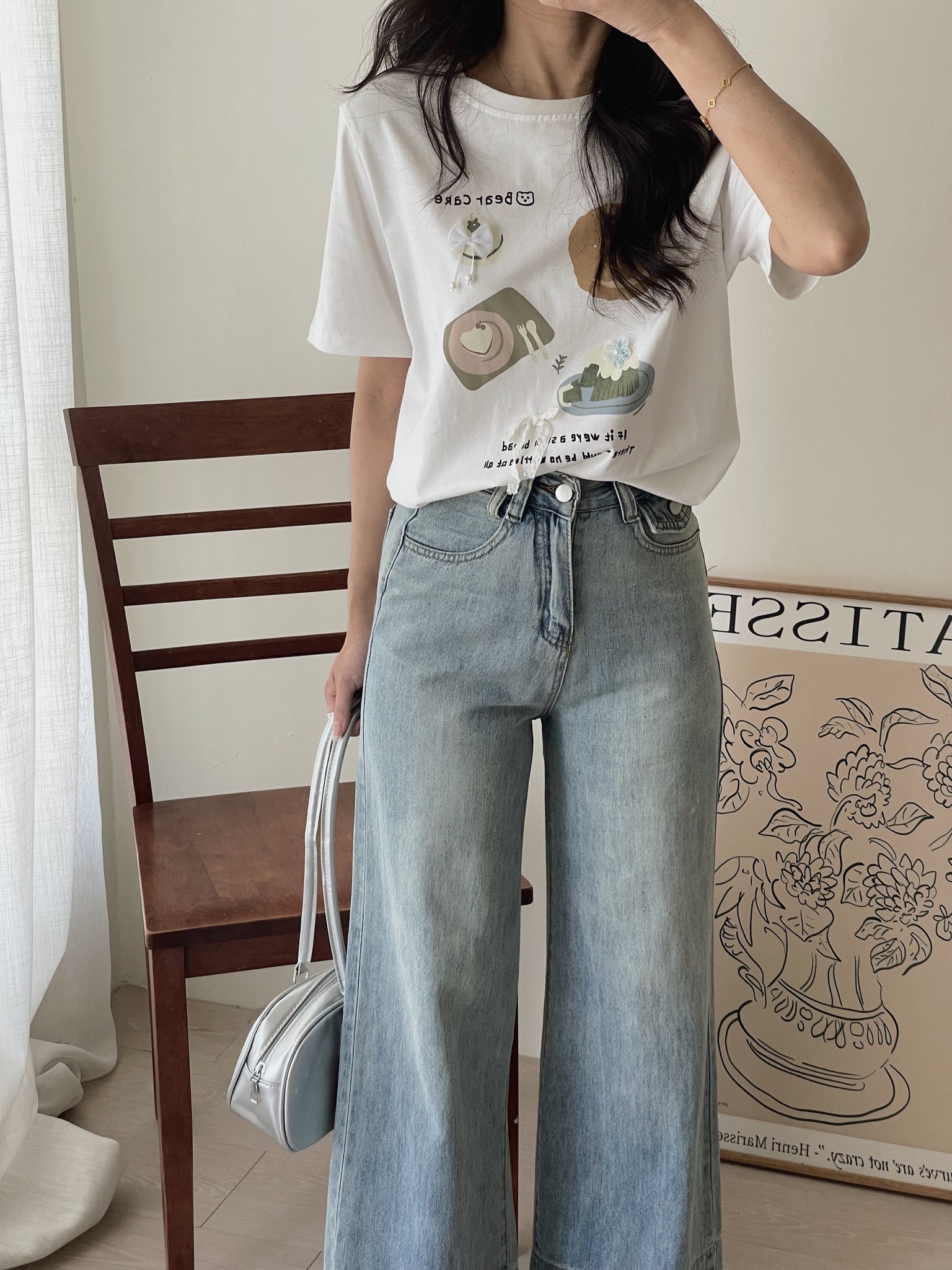 Afternoon Tea Top / 下午茶立体装饰T恤