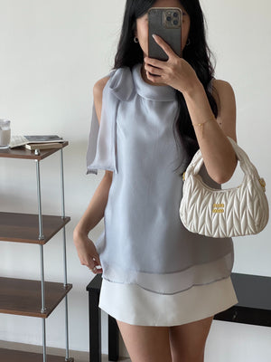 Bow Organza Blouse / 流光纱蝴蝶结小衫