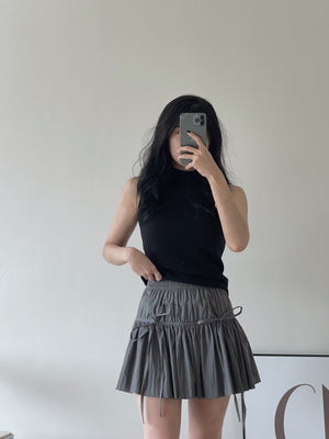 Ribbon Flared Mini Skirt / 伞摆蛋糕短裙