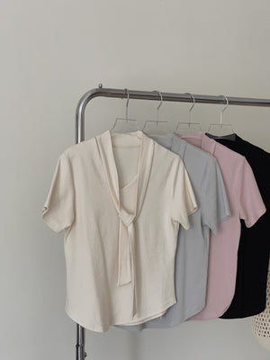 Mochi Tie Tee / 糯叽叽领带针织