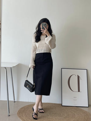 Suit Pencil Skirt / 通勤西装中长裙