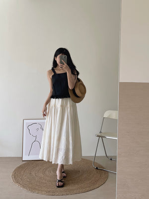 Vina Tassel Sleeveless Top / 流苏摆吊带上衣