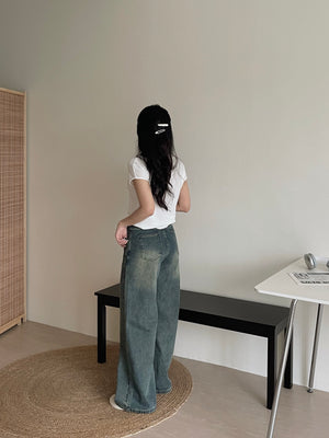 Retro Baggy Jeans Trousers / 复古阔腿拖地牛仔裤