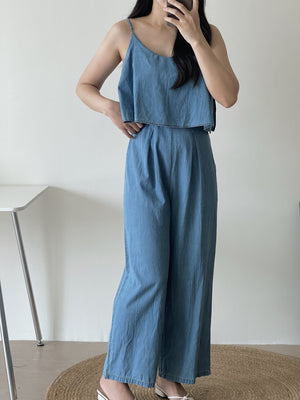 Arena Soft Denim Jumpsuit / 天丝软牛仔连体裤