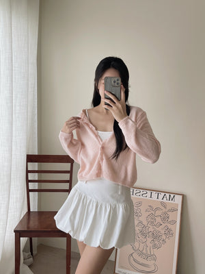 Crochet Knit Cardigan / 毛衣钩花针织开衫