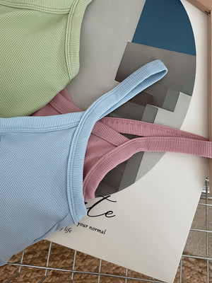 Padded Strap Singlet / 遮副乳带胸垫背心