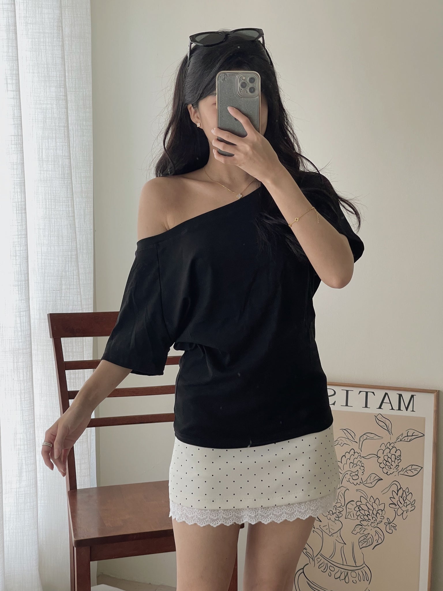 Polka Dots Skirt / 小俏皮波点蕾丝短裙
