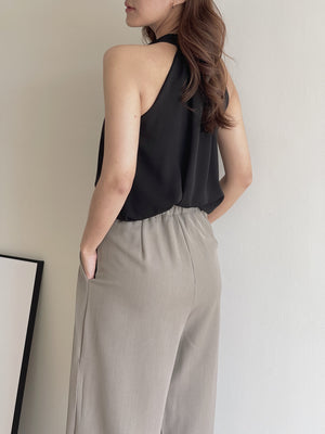 Chiffon Halterneck Top / 雪纺挂脖上衣